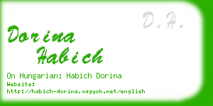 dorina habich business card